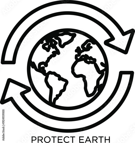 Global recycling initiative symbolizing sustainability and environmental conservation efforts