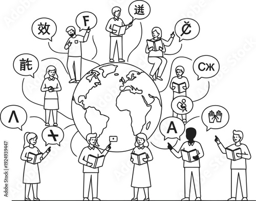 Organizational family tree depicting various relationships and roles within a group