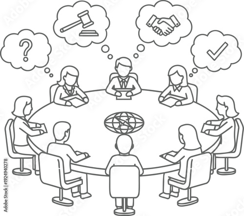 Collaborative teamwork and diverse professional roles working together harmoniously