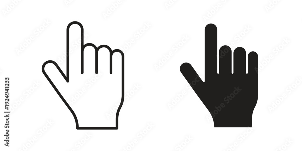 Fototapeta premium Cursor finger icon