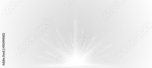 Dynamic sunbeam arcs radiate warm golden light. Spark overlay enhances motion and cosmic energy. Transparent PNG suitable for digital designs.