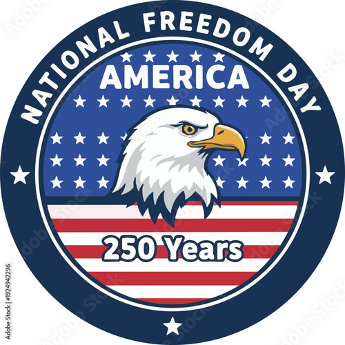 American National Freedom Day Commemoration Emblem