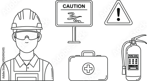 Safety equipment and precautions for industrial workers