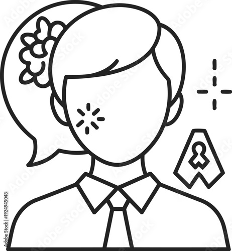 Creative individual experiencing an epiphany or brainstorming new ideas with visual sparks