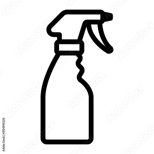spray bottle Line Icon