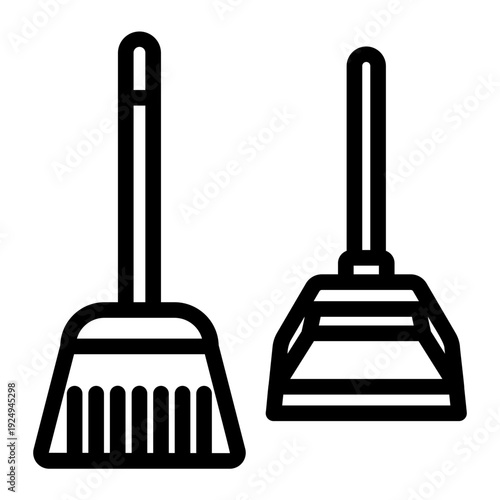 broom Line Icon