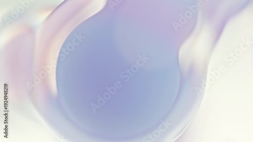 Looping Close-up molecular cell blurred background. Busy cute colorful cell are merging or breaking. Abstract background for video about medical and scientific. 3D Render.