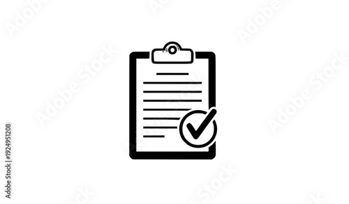 Leave Approval Outline Icon – Business Management Vector Illustration