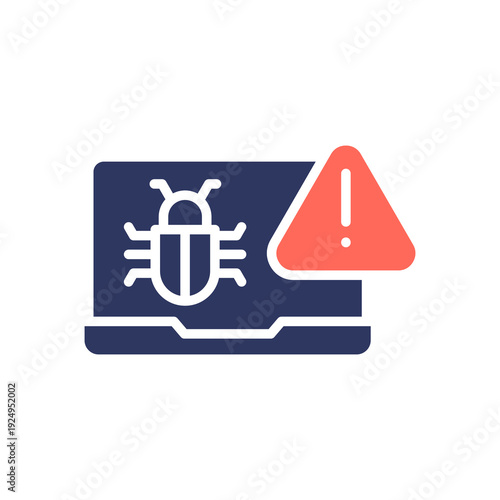 Malware Infection glyph color icon