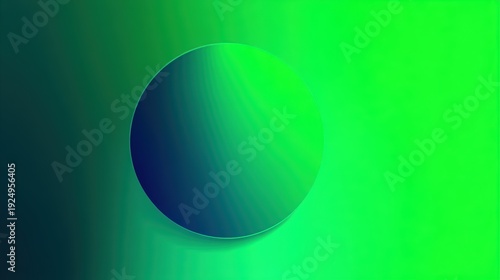 Gradient Circle on Green Background
