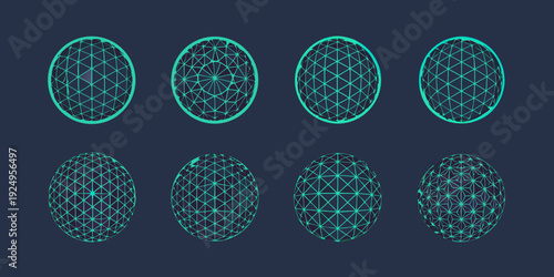 Geometric egg shapes transition through stages of increasing complexity