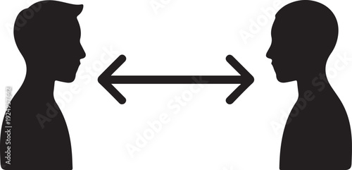 Social Distancing 2 meter and 6 Feet pictogram. Coronavirus 2019-nCoV. Corona virus Concepts. Coronavirus covid-19 outbreak prevention. People keeping distance. Distance sign protection