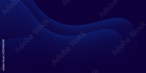 Blue luxury award background with elegant golden flowing curves and deep navy gradient for premium presentation design. Corporate or certificate template with metallic wave and smooth pattern.