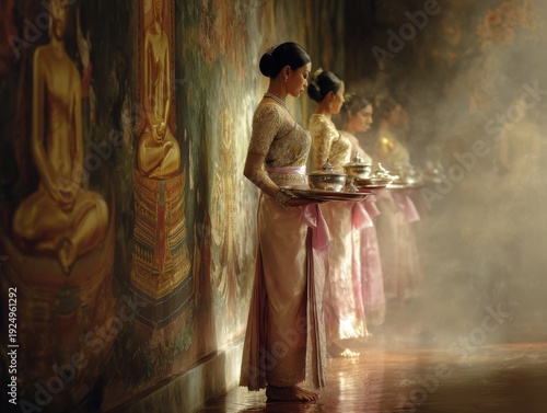 Traditional Temple Offering Ceremony