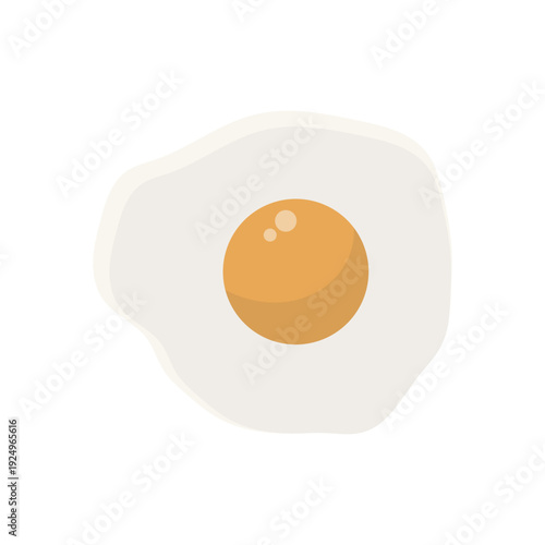 Fried Egg Isolated Icon
