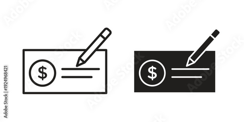 Money check icon
