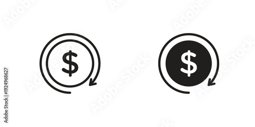 Money exchange icon