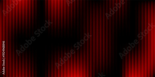 Abstract black background with glowing vertical red ribbed lines, creating a fractal glass effect.