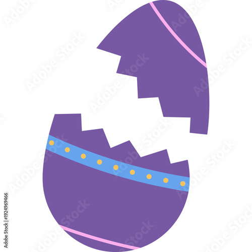 Cracked Purple Easter Egg Icon