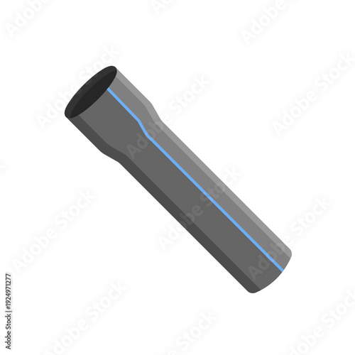 pipe fitting plumbing flat icon illustration