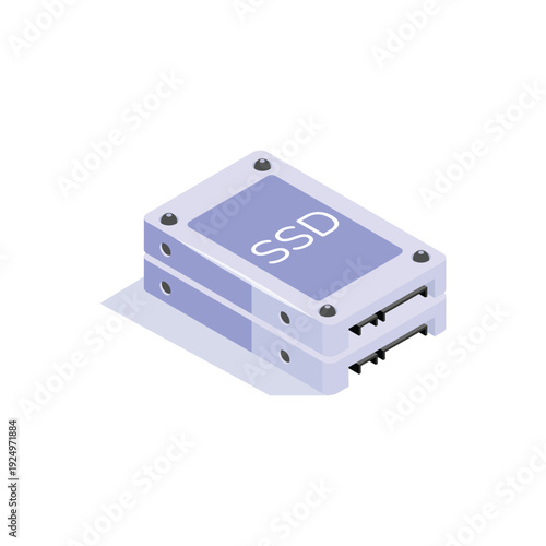 Compact Solid State Drive Module for Computer Storage.