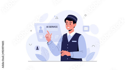 AI Service Interface with Bellhop Using Futuristic Technology