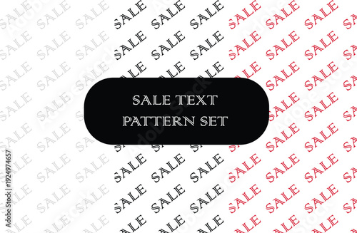 Sale Text Seamless Pattern Background