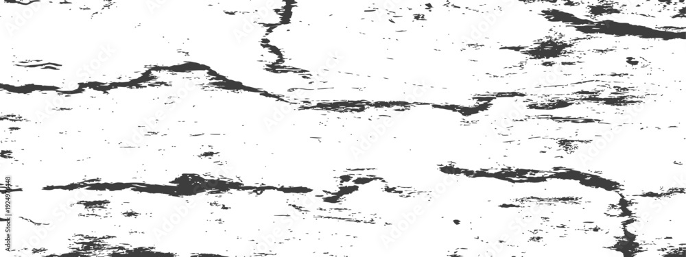 Fototapeta premium Monochrome Distressed Grunge Texture Abstract Background Vector Black and White Weathered Surface Overlay Element Graphic Resource