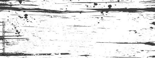 Grunge Distressed Texture Background with Horizontal Scratches and Ink Splatters