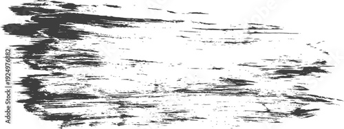 Distressed Dark Gray Brush Stroke Texture Grunge Background Vector