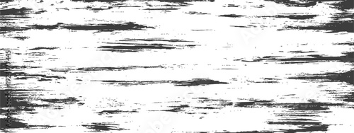 Black and White Grunge Horizontal Brush Stroke Distressed Texture Background