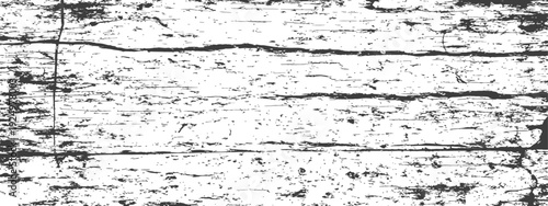 Distressed Wood Grain Grunge Texture Black and White Vector Background
