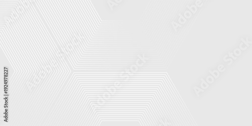 Hexagon abstract white gray wave light technology texture background. Abstract big data digital concept art abstract