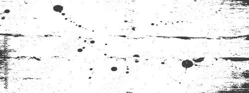 Distressed Grunge Texture Background with Ink Splatters and Rough Scratches in Monochrome