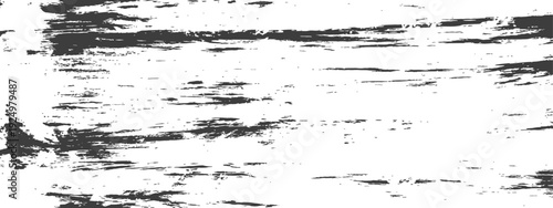 Black and White Grunge Distressed Texture Vector Background with Rough Scratches and Brush Strokes