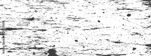 Distressed Black and White Grunge Texture Overlay with Scratches and Ink Splatters