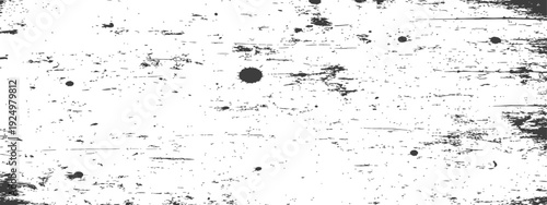 Black and White Grunge Distressed Texture Background with Ink Splatter and Scratches