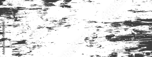 Abstract Black White Distressed Grunge Texture Vector Background Overlay