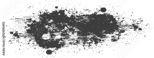 Grungy Ink Splatter Texture Background Vector Element