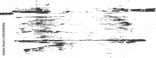 Grunge distressed scratch texture background with horizontal lines in black and white