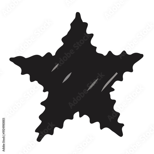 Hand Drawn Spiky Star Icon