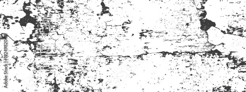 Distressed Grunge Texture Overlay Black and White Gritty Surface Vector