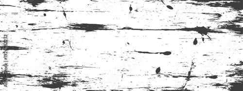 Grungy distress overlay texture with scratches and ink splatters on white background