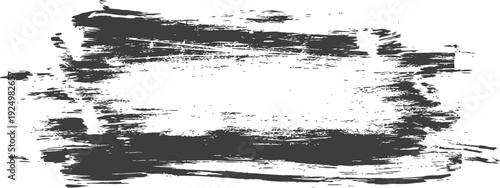 Grunge distressed dark grey paint brush stroke texture vector background