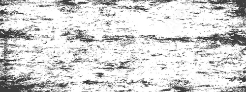 Black and White Grunge Distressed Horizontal Texture Overlay Vector Background