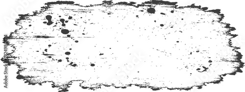 Distressed Grunge Ink Splatter Frame Textured Element