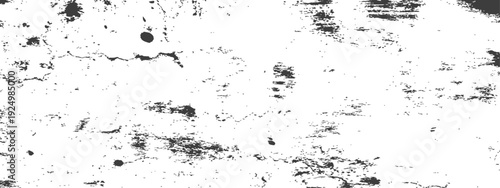 Abstract Grunge Overlay Texture Distressed Surface Black and White Vector Background
