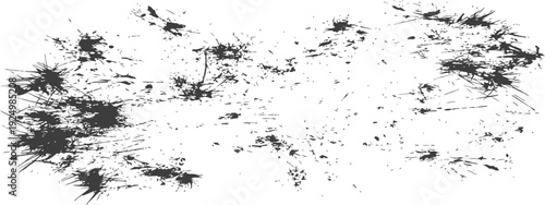 Abstract Black Ink Splatter Grunge Texture Vector Background