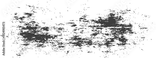 Abstract Grunge Texture Overlay Design Element with Distressed Rough Brush Stroke Effect in Monochrome Style