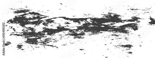 Distressed Grunge Overlay Texture Black and White Vector Background Element